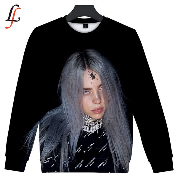 billie eilish 3d software long sleeves round neck harajuku sweatshirts 2019 new men/women casual clothes kpop plus size, Black
billie eilish 3d software long sleeves round neck harajuku sweatshirts 2019 new men/women casual clothes kpop plus size, Black
