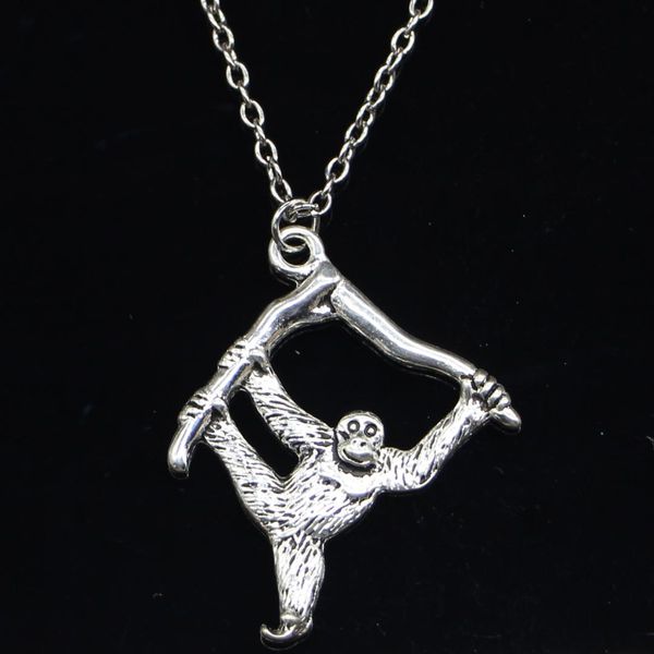 20pcs new fashion necklace 39x32mm hanging monkey silver pendants short long women men colar gift jewelry choker
20pcs new fashion necklace 39x32mm hanging monkey silver pendants short long women men colar gift jewelry choker