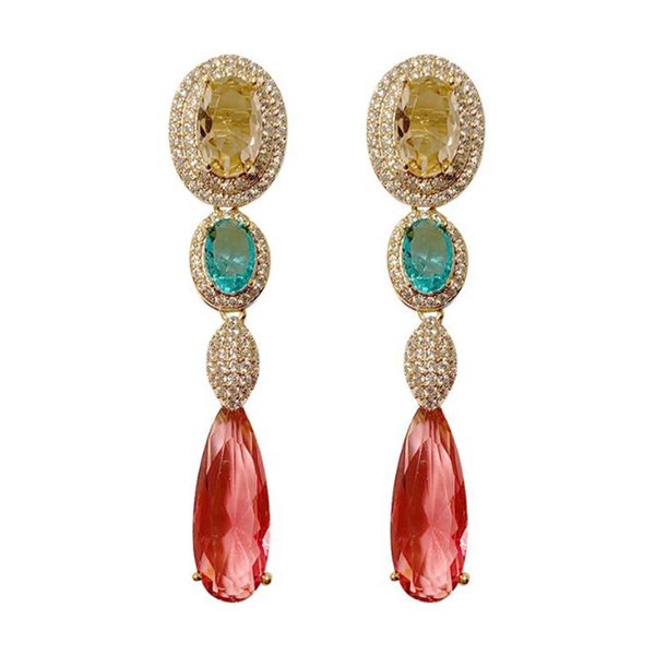 women's long red drop earrings drop shaped vintage earrings, Golden;silver 
women's long red drop earrings drop shaped vintage earrings, Golden;silver