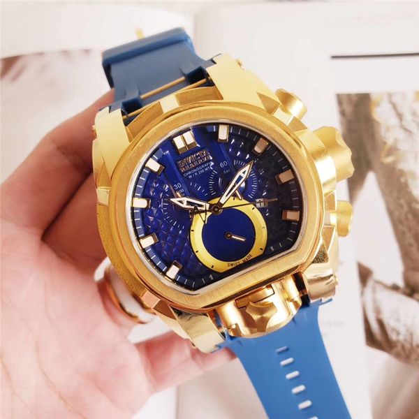 invicta model 20206 reserve jt bolt zeus magnum chronograph quartz 57mm watch blue rubber strap men 18k gold watch, Slivery;brown
invicta model 20206 reserve jt bolt zeus magnum chronograph quartz 57mm watch blue rubber strap men 18k gold watch, Slivery;brown