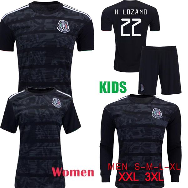 2019 GOLD CUP Mexico Soccer Jersey LOZANO CHICHARITO Football Shirt 19 20 Black Women Kids Mexico Long Sleeve LAYUN Camisetas de Futbol
2019 GOLD CUP Mexico Soccer Jersey LOZANO CHICHARITO Football Shirt 19 20 Black Women Kids Mexico Long Sleeve LAYUN Camisetas de Futbol