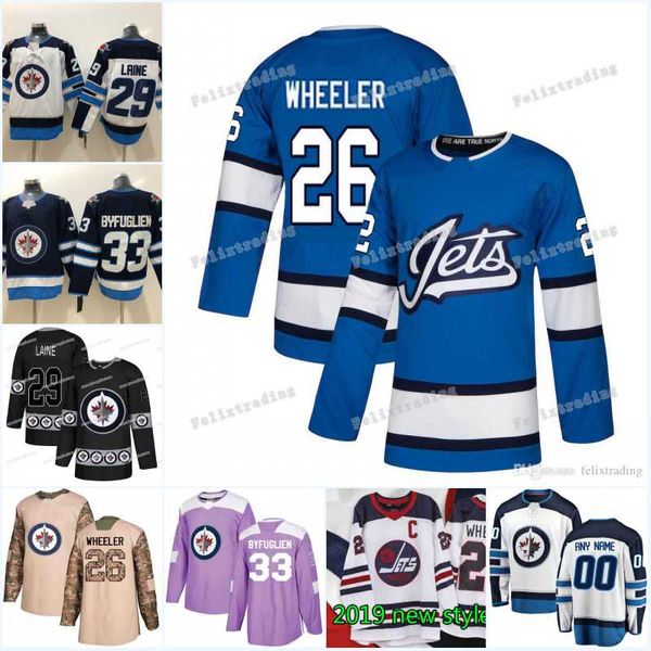 2019 Winnipeg Jets 29 Patrik Laine 26 Blake Wheeler Dustin Byfuglien Mark Scheifele Paul Stastny Connor Hellebuyck heritage Hockey jersey
2019 Winnipeg Jets 29 Patrik Laine 26 Blake Wheeler Dustin Byfuglien Mark Scheifele Paul Stastny Connor Hellebuyck heritage Hockey jersey