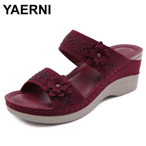yaerni 2020 summer new massage large size flower retro slope with comfortable wild sandals and slippers, Black
yaerni 2020 summer new massage large size flower retro slope with comfortable wild sandals and slippers, Black