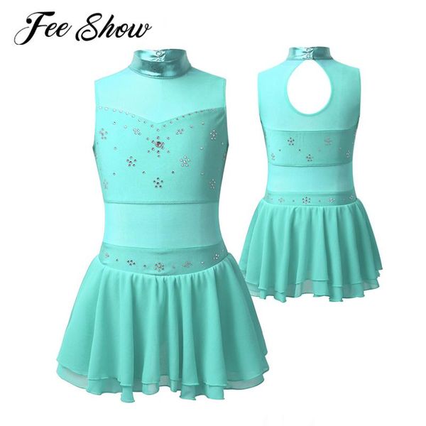 stage wear kids girls sleeveless metallic gymnastics leotard performance dancewear mock neck cutouts back tutu ballet dance dress, Black;red
stage wear kids girls sleeveless metallic gymnastics leotard performance dancewear mock neck cutouts back tutu ballet dance dress, Black;red