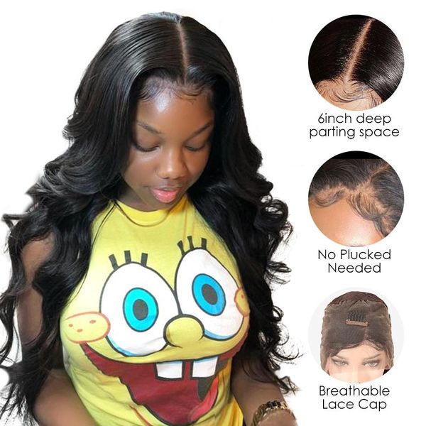 360 lace frontal wig brazilian body wave pre plucked hairline with baby hair 180% density 13x6 lace front human hair wigs, Black
360 lace frontal wig brazilian body wave pre plucked hairline with baby hair 180% density 13x6 lace front human hair wigs, Black