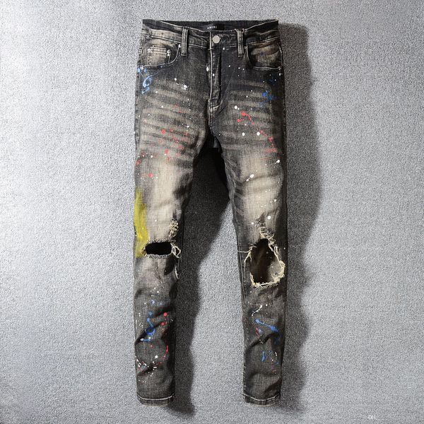 mens jeans biker high street slim fit ripped jeans male distressed hole skinny washed big hole zipper jeans asian size 28-40, Blue
mens jeans biker high street slim fit ripped jeans male distressed hole skinny washed big hole zipper jeans asian size 28-40, Blue