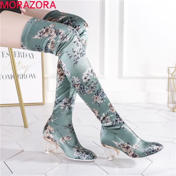 morazora 2019 over the knee boots women silk high heels autumn boots round toe party wedding shoes woman stretch, Black
morazora 2019 over the knee boots women silk high heels autumn boots round toe party wedding shoes woman stretch, Black