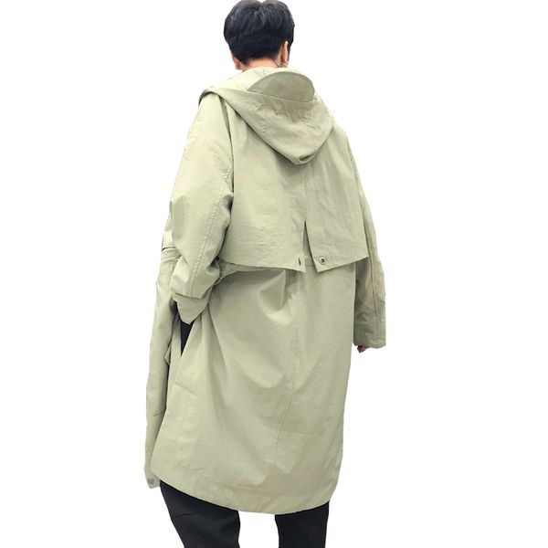 xiu luo 2019 loose casual long hooded trench coat male streetwear hip hop windbreaker jacket punk gothic overcoat cloak dy421, Tan;black
xiu luo 2019 loose casual long hooded trench coat male streetwear hip hop windbreaker jacket punk gothic overcoat cloak dy421, Tan;black