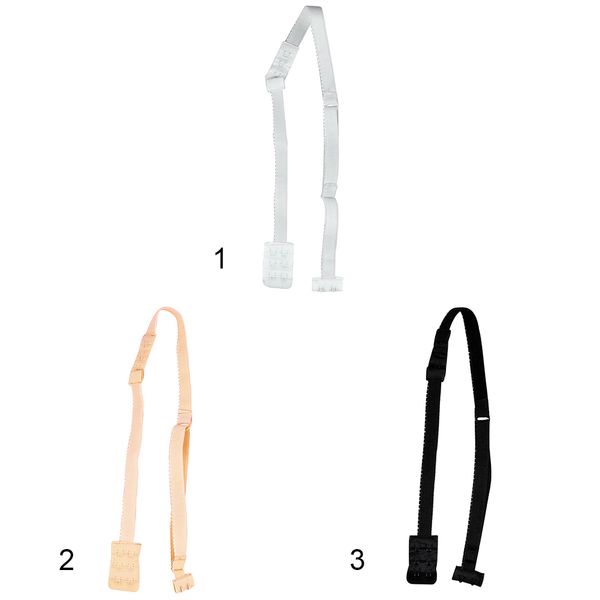 women backless low back bra strap adjustable bra strap hook converter extender, Black;white
women backless low back bra strap adjustable bra strap hook converter extender, Black;white