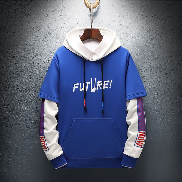 korean trend fake two-piece suit streetwear hooded hoodies men hip hop swag hipster sweatshirts pullovers couple wear clothing, Black
korean trend fake two-piece suit streetwear hooded hoodies men hip hop swag hipster sweatshirts pullovers couple wear clothing, Black