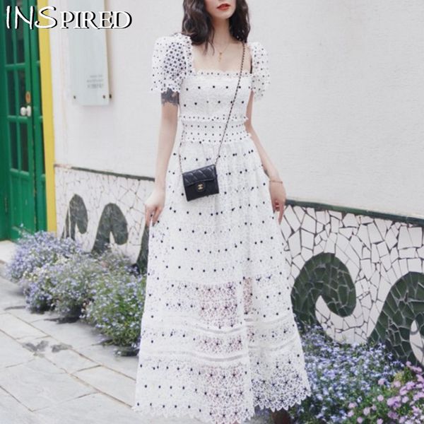 lace polka dot runway designer self portrait brand european style white vintage elegant dress women vestidos, Black;gray
lace polka dot runway designer self portrait brand european style white vintage elegant dress women vestidos, Black;gray