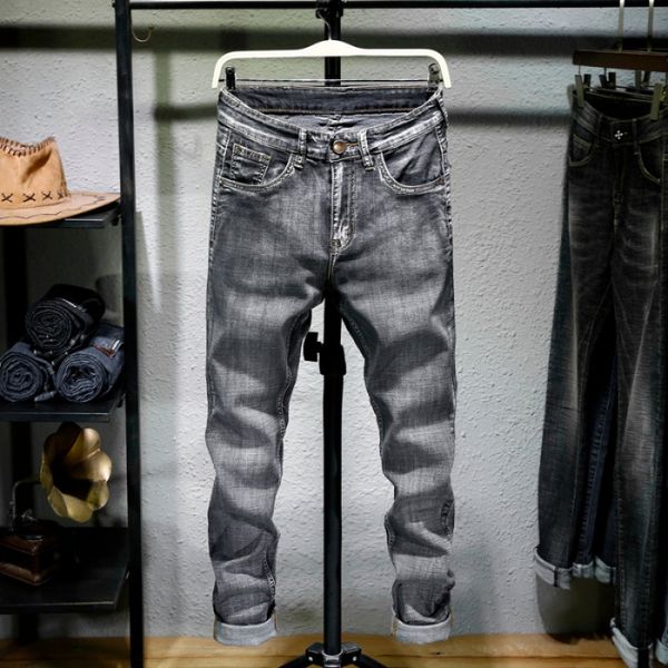 summer thin section men elasticity slim fit jeans men's straight-cut loose-fit soot long pants men's korean-style trend casual, Blue
summer thin section men elasticity slim fit jeans men's straight-cut loose-fit soot long pants men's korean-style trend casual, Blue