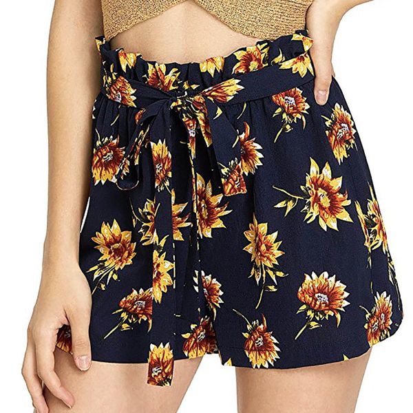 womail 2018 gym shorts women fitness workouts womens floral print mid loose waist belt beach boho shorts pants trousers, White;red
womail 2018 gym shorts women fitness workouts womens floral print mid loose waist belt beach boho shorts pants trousers, White;red