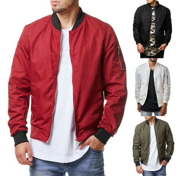 fashion men casual long sleeve autumn winter zipper jacket slim fit jacket stand collar sport outdoor classic bomber coat, Black;brown
fashion men casual long sleeve autumn winter zipper jacket slim fit jacket stand collar sport outdoor classic bomber coat, Black;brown