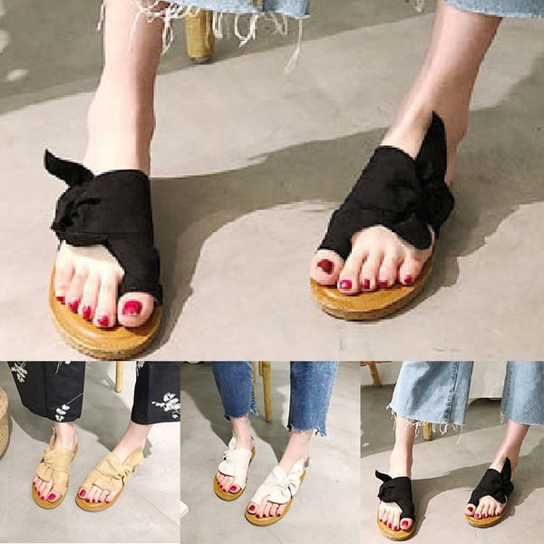 korean women flat bottom non-slip bow large size women's shoes 2020 summer new sandals wear wild beach sandals and slippers, Black
korean women flat bottom non-slip bow large size women's shoes 2020 summer new sandals wear wild beach sandals and slippers, Black