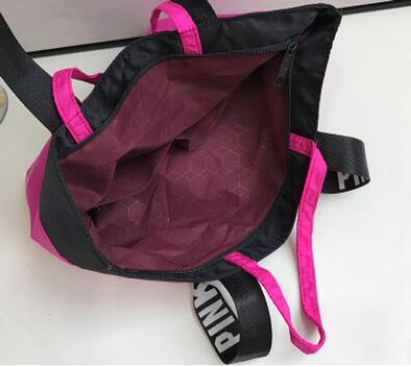 

5 цветов розовый сумки сумки на ремне женщины любят сумки большой емкости путешествия вещевой полосатый водонепроницаемый пляж сумка