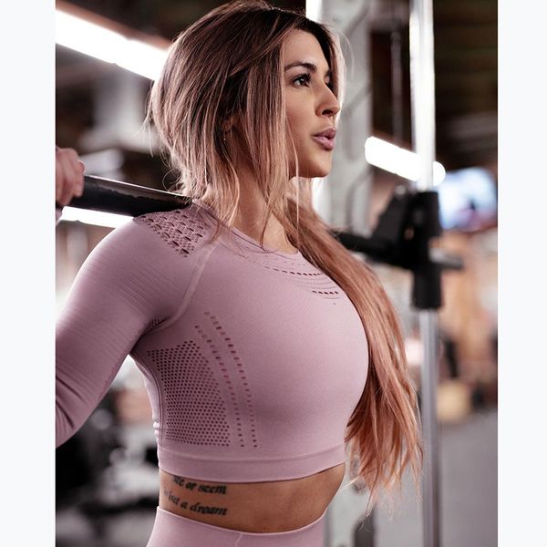 seamless yoga long sleeve knit yoga fitness long sleeve women shirts workout gym crop breathable sport shirt women, White;red
seamless yoga long sleeve knit yoga fitness long sleeve women shirts workout gym crop breathable sport shirt women, White;red