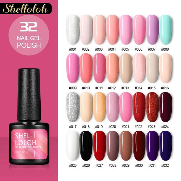 shelloloh soak off gel polish fashinable 32 colors semi permanent gel nail varnish for nail art decorations tool, Red;pink
shelloloh soak off gel polish fashinable 32 colors semi permanent gel nail varnish for nail art decorations tool, Red;pink