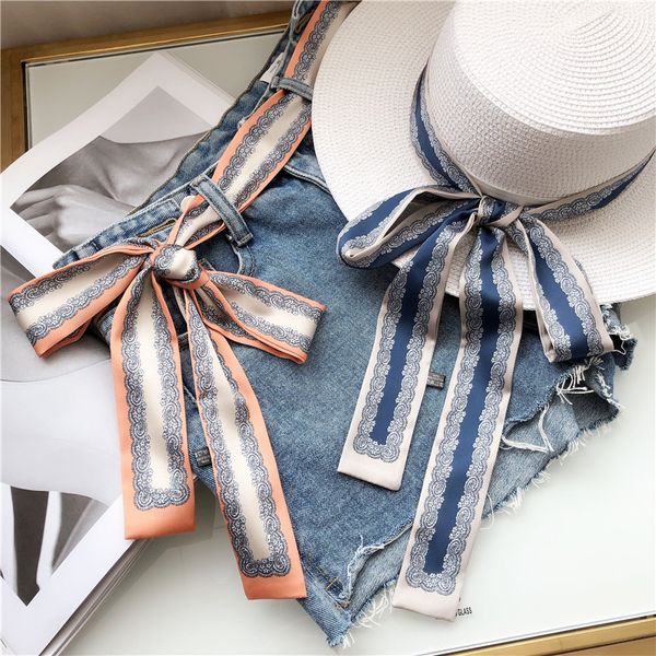 4x190cm new koean extra long small silk scarf for women hair bands bag strap infinity scarf neckerchief belt neck ladies scarves, Blue;gray
4x190cm new koean extra long small silk scarf for women hair bands bag strap infinity scarf neckerchief belt neck ladies scarves, Blue;gray