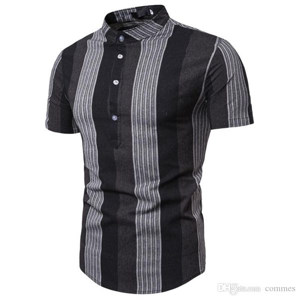 fashion summer casual shirts short sleeve panelled mens designer shirts casual males clothing stripe print mens, White;black
fashion summer casual shirts short sleeve panelled mens designer shirts casual males clothing stripe print mens, White;black