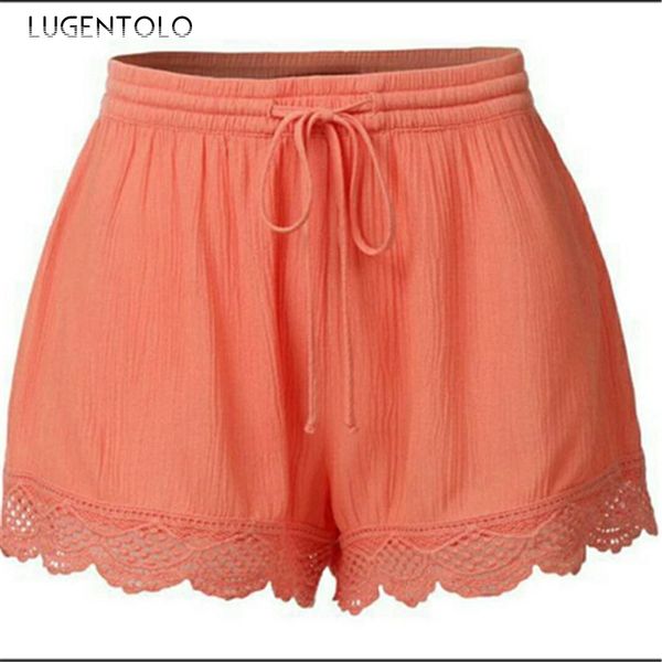 lugentolo women shorts solid lace tie casual elastic waist embroidery fashion lady simple all-match shorts plus size 5xl, White;black
lugentolo women shorts solid lace tie casual elastic waist embroidery fashion lady simple all-match shorts plus size 5xl, White;black