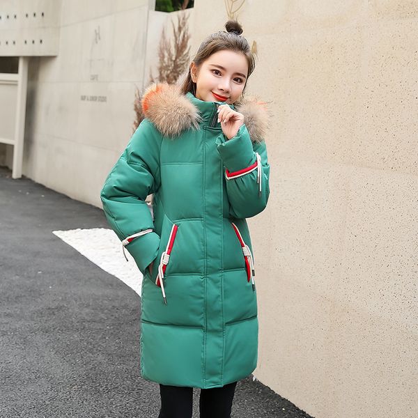 winter new style cotton women's chic loose long section slim down jacket coat, Black
winter new style cotton women's chic loose long section slim down jacket coat, Black
