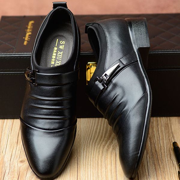 dress shoes reetene big size 48 buckle suit men pointed toe formal male classic mens business party wedding footwear, Black
dress shoes reetene big size 48 buckle suit men pointed toe formal male classic mens business party wedding footwear, Black