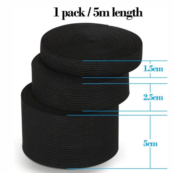 elastic band 1.5/2.5/5cm wide elastic band for sewing and household diy crafts highest bands sewing accessories diy#n, Black
elastic band 1.5/2.5/5cm wide elastic band for sewing and household diy crafts highest bands sewing accessories diy#n, Black