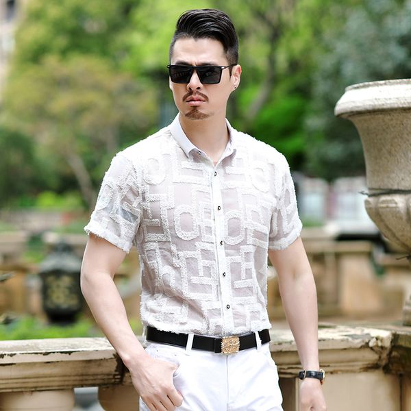 see through shirts mens mesh stretch clothes white gentlemen plus size clothing 4xl mens designer shirts social club party dress, White;black
see through shirts mens mesh stretch clothes white gentlemen plus size clothing 4xl mens designer shirts social club party dress, White;black