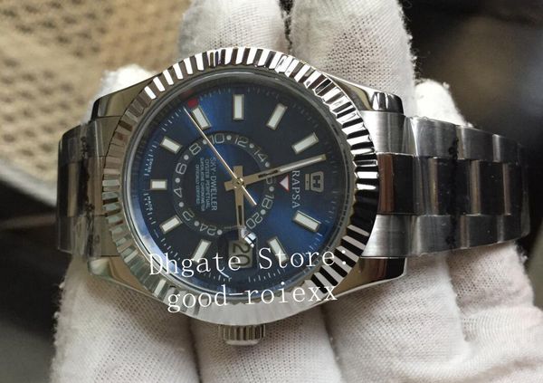 new baselworld mechanical watch men's asia 2813 watches men full steel 326934 blue dial 326939 gmt time zone sky dweller sport wristwat, Slivery;brown
new baselworld mechanical watch men's asia 2813 watches men full steel 326934 blue dial 326939 gmt time zone sky dweller sport wristwat, Slivery;brown