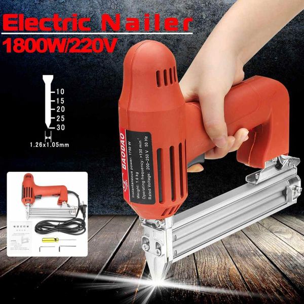 10-30mm 220v 1800w electric nailer straight nail staple guns woodworking tool light weight portable 60/min firing speed rate
10-30mm 220v 1800w electric nailer straight nail staple guns woodworking tool light weight portable 60/min firing speed rate