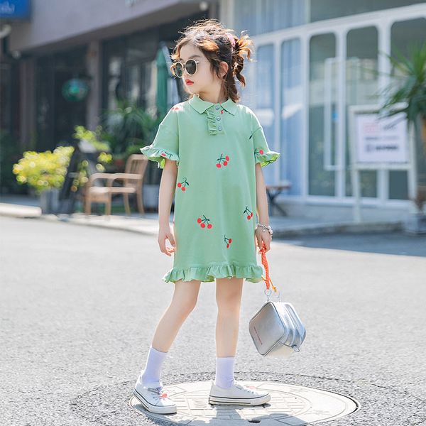 summer girls a line dress kids toddler mini dress button turndown collar ruffles ruched cherry princess vestidos 4 to 16 yrs, Red;yellow
summer girls a line dress kids toddler mini dress button turndown collar ruffles ruched cherry princess vestidos 4 to 16 yrs, Red;yellow