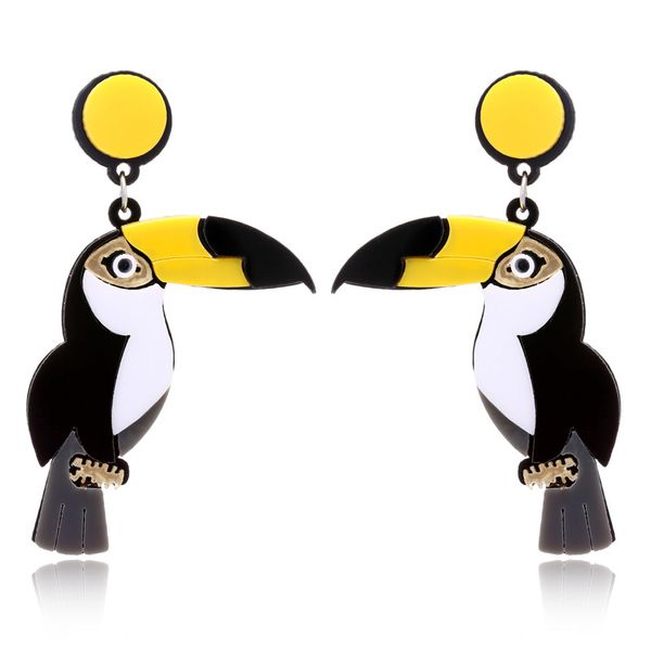japanese and korean street shooting nightclub exaggerated earrings punk hip-hop personality acrylic parrot woodpecker earrings, Golden;silver
japanese and korean street shooting nightclub exaggerated earrings punk hip-hop personality acrylic parrot woodpecker earrings, Golden;silver
