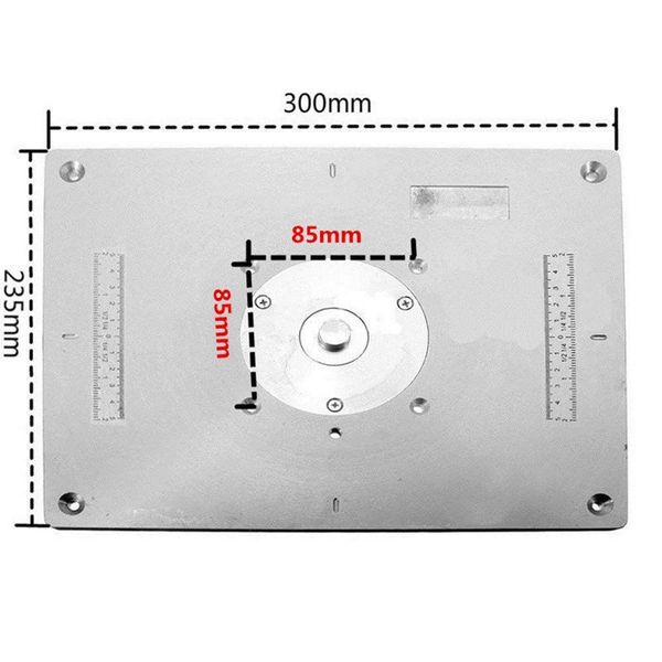 aluminum alloy router table insert plate for popular router trimmers models engrving machine diy woodworking benches
aluminum alloy router table insert plate for popular router trimmers models engrving machine diy woodworking benches
