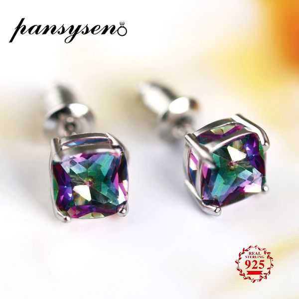 pansysen vintage 7mm natural rainbow mystic z earring for women 100% 925 silver jewelry earring wholesale party wedding gift, Golden;silver
pansysen vintage 7mm natural rainbow mystic z earring for women 100% 925 silver jewelry earring wholesale party wedding gift, Golden;silver