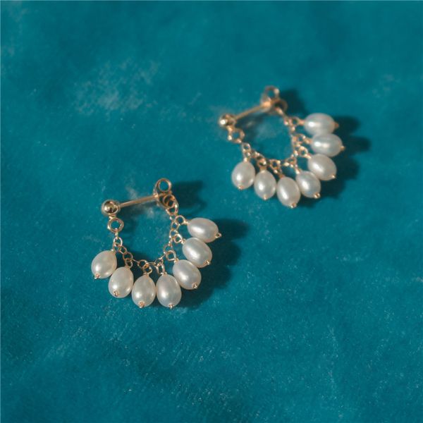 handmade natural pearl earrings gold filled brincos not fade party vintage jewelry pendiente oorbellen for women cx200624, Golden
handmade natural pearl earrings gold filled brincos not fade party vintage jewelry pendiente oorbellen for women cx200624, Golden