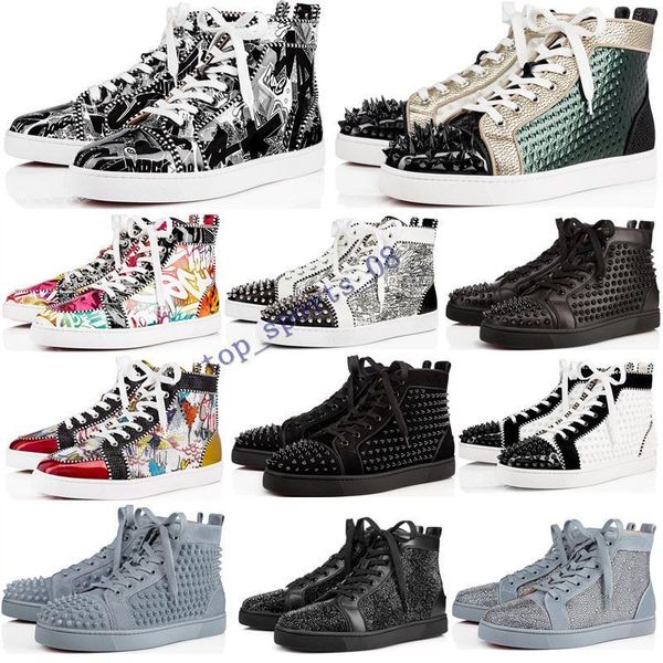 2020 hococal luxury red bottoms shoes men women studded spikes platform sneakers vintage genuine leather casual rivet sneaker, Black
2020 hococal luxury red bottoms shoes men women studded spikes platform sneakers vintage genuine leather casual rivet sneaker, Black