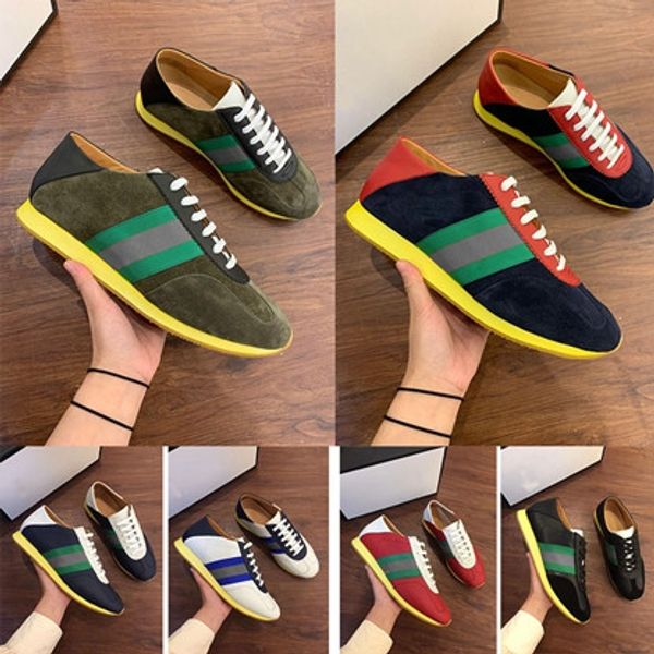 2019 new designer shoes men and women sports shoes low to help leather ace bee stripes shoes walking sports training, Black
2019 new designer shoes men and women sports shoes low to help leather ace bee stripes shoes walking sports training, Black