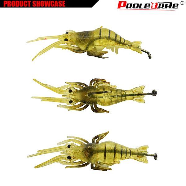 1pcs soft silicone simulation fishing lure shrimp prawn bait artificial bait with swivel yellow fishy smell single hook 4cm 1.3g
1pcs soft silicone simulation fishing lure shrimp prawn bait artificial bait with swivel yellow fishy smell single hook 4cm 1.3g