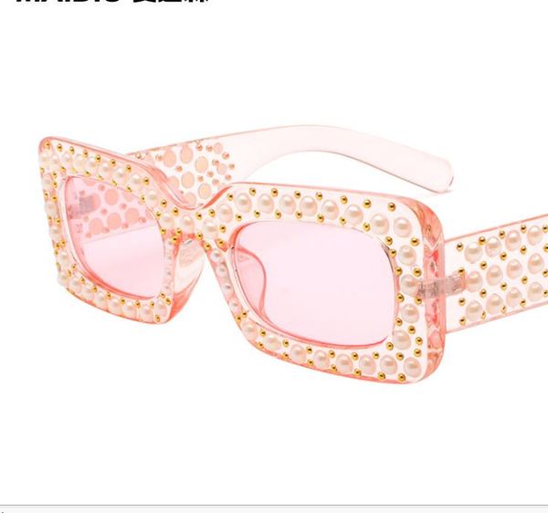 wholesale-new european and american fashion square diamond sunglasses round face long face sunglasses pearl tide glasses, White;black
wholesale-new european and american fashion square diamond sunglasses round face long face sunglasses pearl tide glasses, White;black