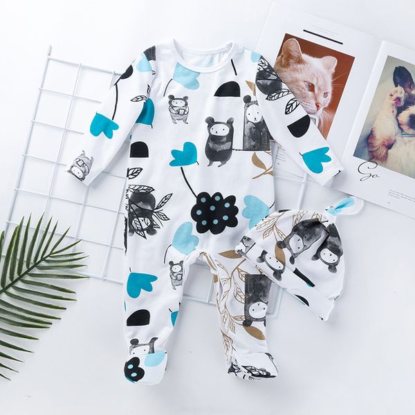 fbil-baby cotton clothing long sleeve cartoon print baby clothes romper baby jumpsuit hat set, Blue
fbil-baby cotton clothing long sleeve cartoon print baby clothes romper baby jumpsuit hat set, Blue