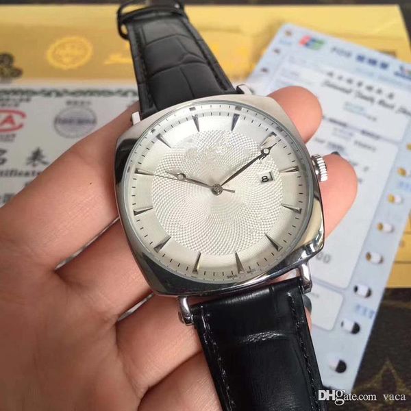 2018 new luxury watch men's classic three-needle casual business watch. automatic mechanical movement. 41mmx12mm. with leather strap, Slivery;brown
2018 new luxury watch men's classic three-needle casual business watch. automatic mechanical movement. 41mmx12mm. with leather strap, Slivery;brown