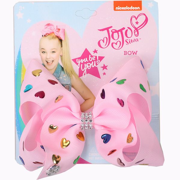5" heart jojo bows hair clips for girls handmade metalic hair jojo siwa ribbon knot jumbo hairpins kids accessories, Slivery;white
5" heart jojo bows hair clips for girls handmade metalic hair jojo siwa ribbon knot jumbo hairpins kids accessories, Slivery;white