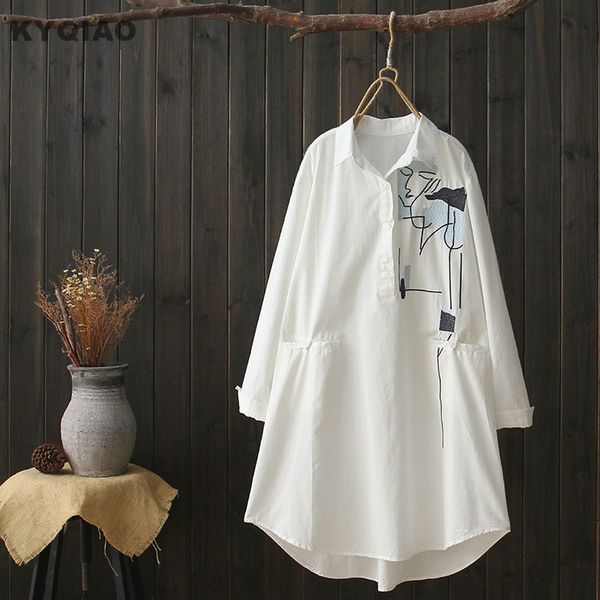 kyqiao women white shirt plus size japan style brief long sleeve cotton cartoon embroidery blouse blusas mujer de moda 2019
kyqiao women white shirt plus size japan style brief long sleeve cotton cartoon embroidery blouse blusas mujer de moda 2019