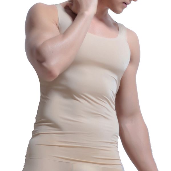 men vest tank man underwear mens undershirts ice silk fitness v neck sleeveless seamless size -3xl, Black;brown
men vest tank man underwear mens undershirts ice silk fitness v neck sleeveless seamless size -3xl, Black;brown