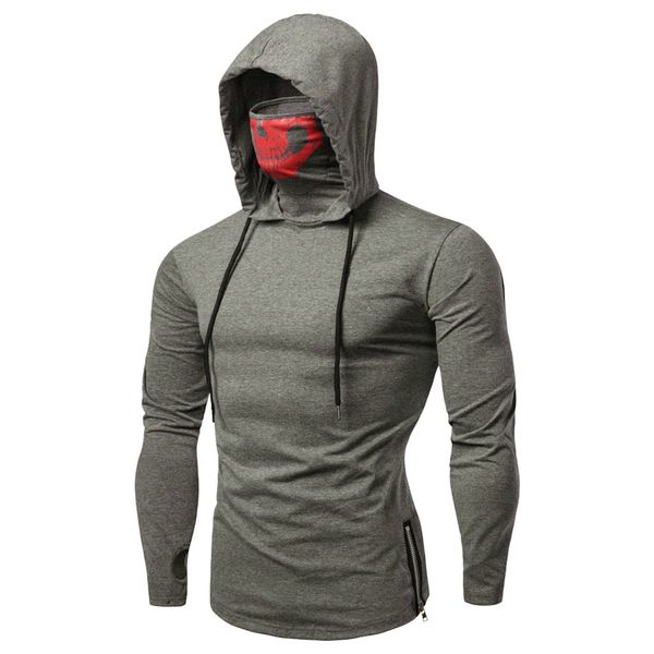 mens mask skull pure color pullover long sleeve hooded sweatshirt jacket coat outerwear slim fit jacket, Black
mens mask skull pure color pullover long sleeve hooded sweatshirt jacket coat outerwear slim fit jacket, Black