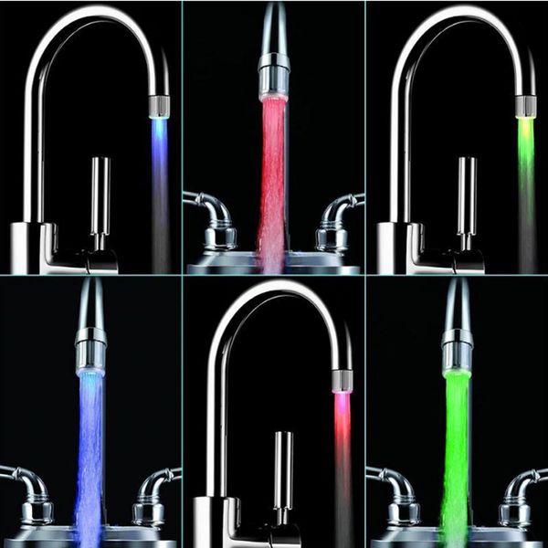 7 colors led water shower head light glow led faucet with adapter for most faucet kitchen bathroom tap little device fast shipping
7 colors led water shower head light glow led faucet with adapter for most faucet kitchen bathroom tap little device fast shipping