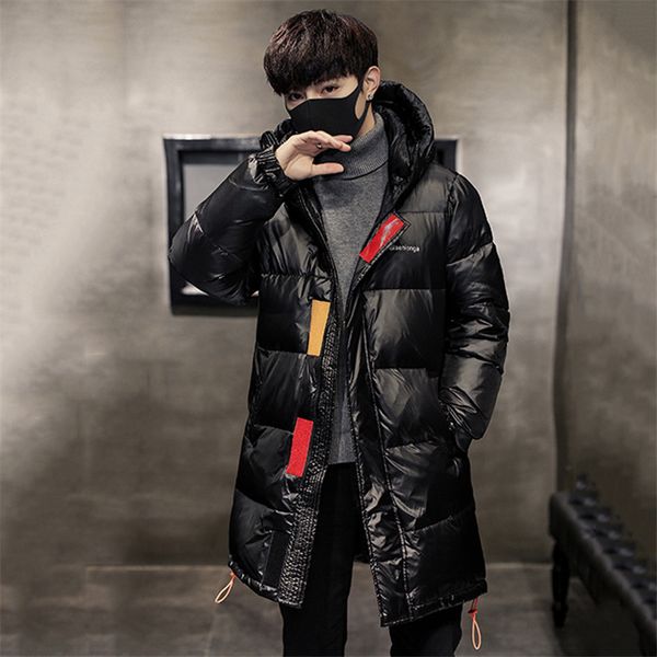 2019 winter down jacket thick warm men's mid long slim outerwear large size men's white duck down outerwear hooded coat jia448, Black
2019 winter down jacket thick warm men's mid long slim outerwear large size men's white duck down outerwear hooded coat jia448, Black