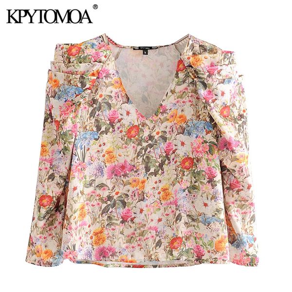 kpytomoa женщины 2020 мода цветочный принт взъерошенные блузки старинные v образным вырезом с длинным рукавом женские рубашки blusas mujer ш, White
kpytomoa женщины 2020 мода цветочный принт взъерошенные блузки старинные v образным вырезом с длинным рукавом женские рубашки blusas mujer ш, White