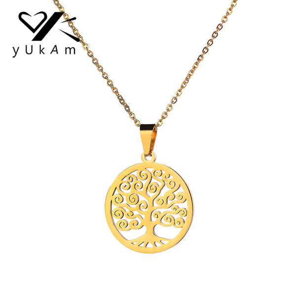 yukam hollow gold stainless steel cloud tree of life pendant necklace for women round maxi collar family tree coin disc necklace, Silver
yukam hollow gold stainless steel cloud tree of life pendant necklace for women round maxi collar family tree coin disc necklace, Silver